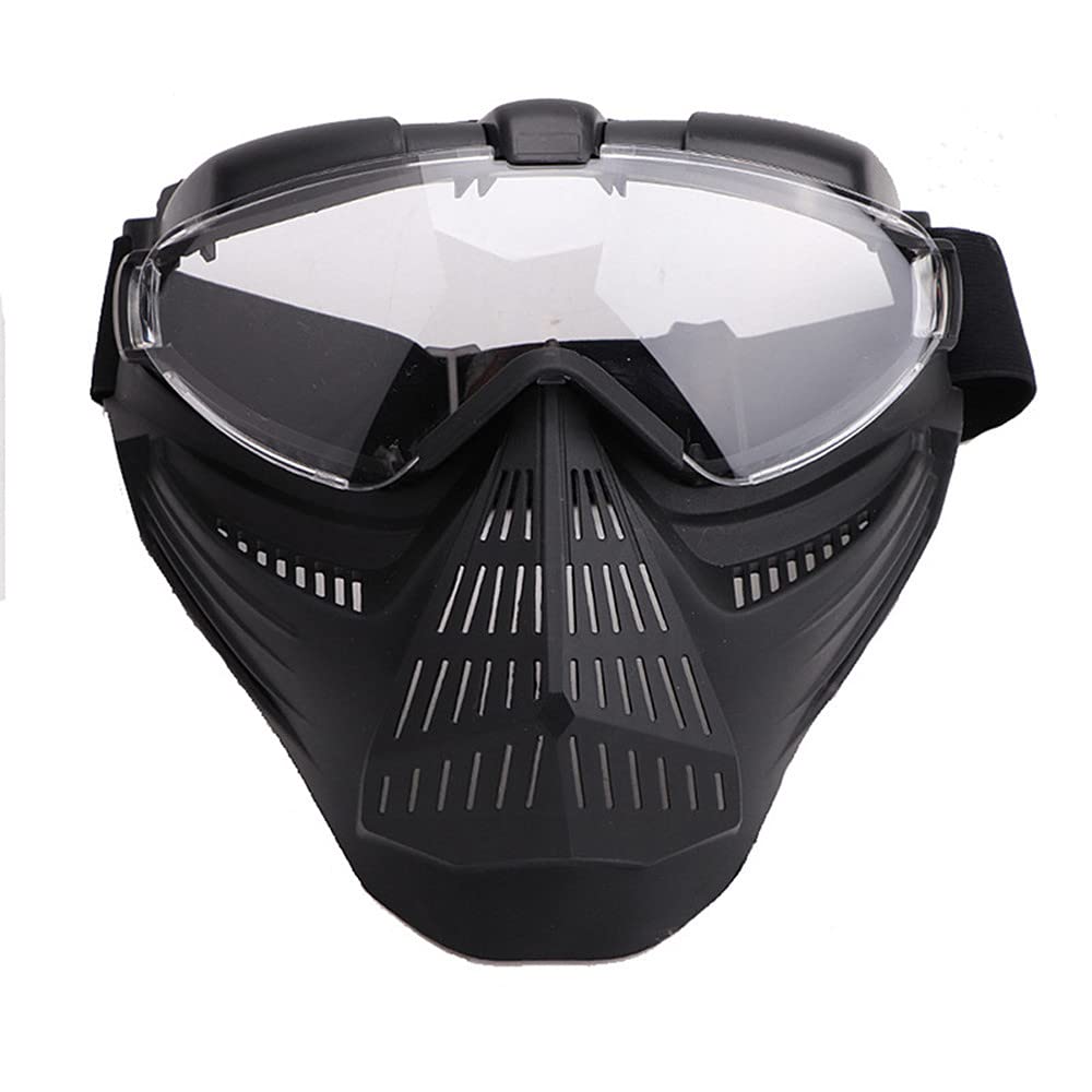 Airsoft Mask Full Face Protection - Skull Skeleton Tactical Goggles for CS Paintball Games | Impact Resistant Military Gear for Airsoft & Outdoor Sports Enthusiasts