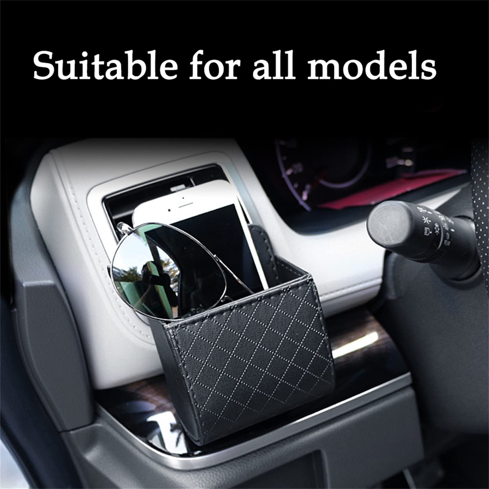 Universal Car Air Vent Organizer - Multi-Purpose Storage Bag for Phone, Keys & Sunglasses with Hook | Perfect for Road Trips & Daily Commuting