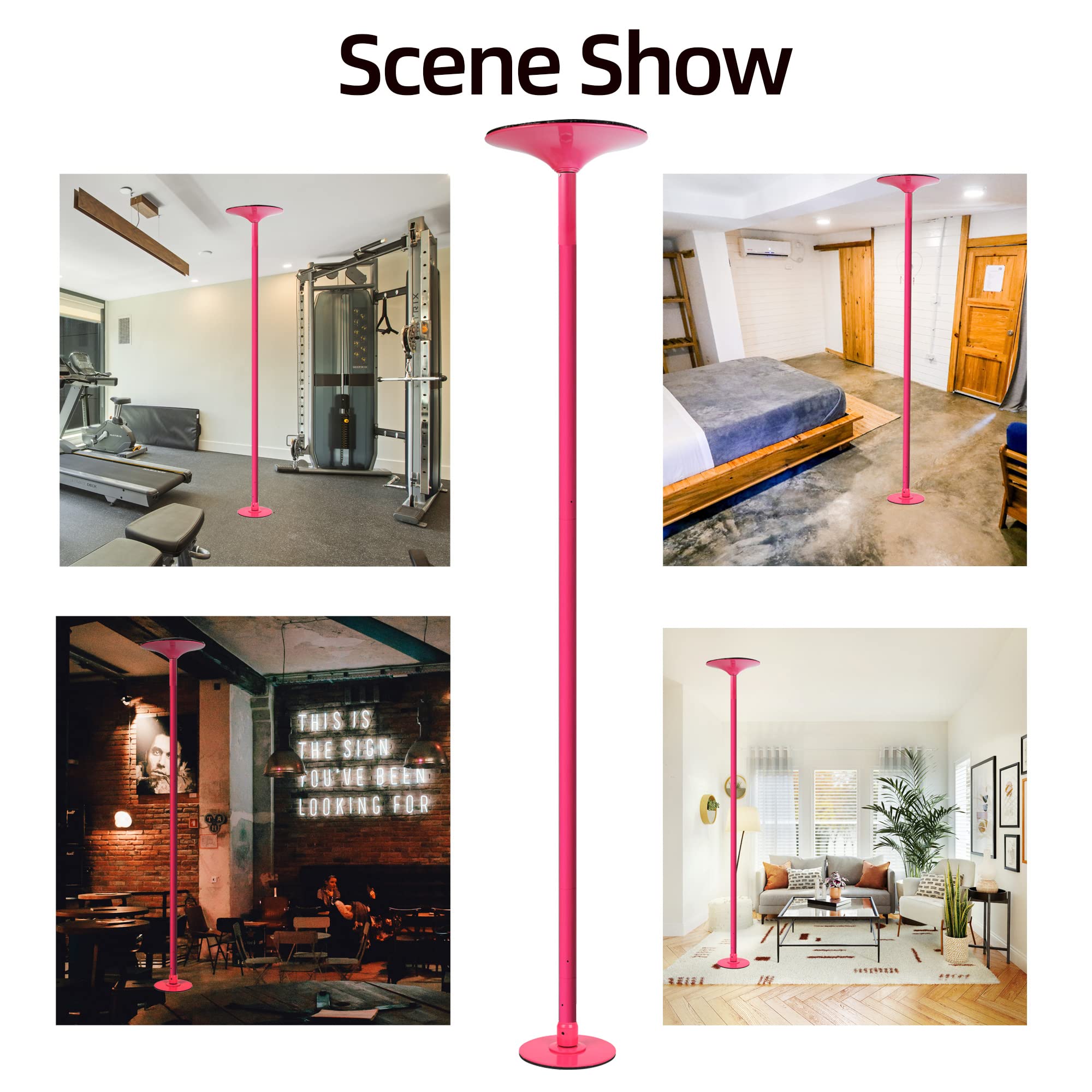 45mm Removable Dance Pole Set for Club, Party, Pub & Home Fitness Training – Perfect for Dance Workouts, Pole Dancing Classes & Home Gym Exercise