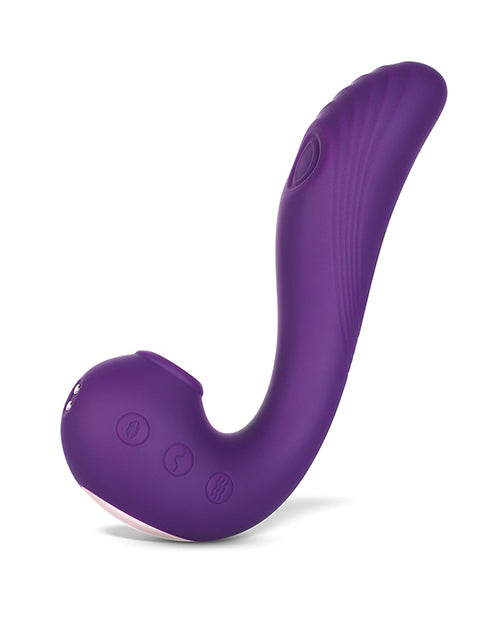 Angel Triple Tease G Spot Stimulator - 3 Function Vibrating Massager for Women (Purple) - Perfect for Couples Play & Solo Pleasure