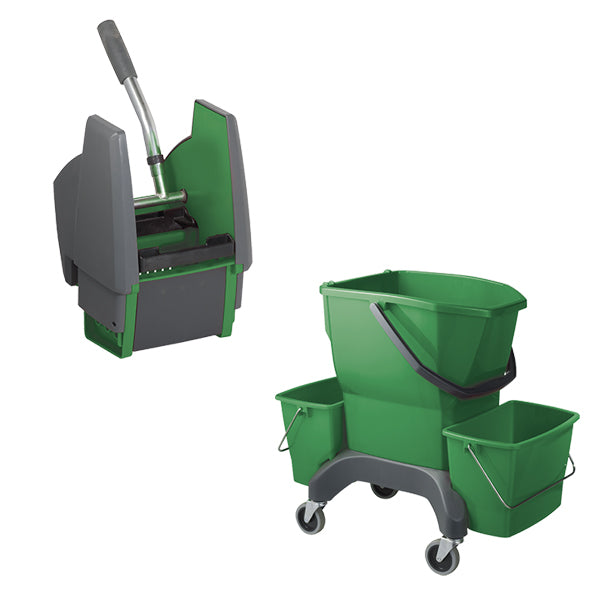 Oates Ezy Ergo Bucket 25 Liter with Presser - Heavy Duty Plastic Pail for Cleaning, Gardening & Construction Works