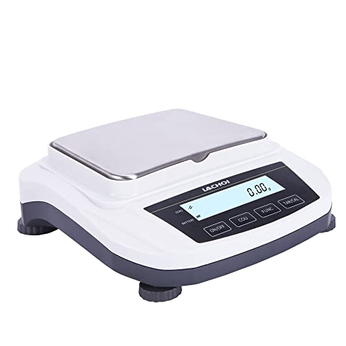 High Precision Digital Scale 600g x 0.01g - LACHOI Lab Analytical Balance with LCD Display for Jewelry, Pharmacy & Laboratory Use (No Test Weight Included) - Perfect for Weighing Precious Metals, Chemicals & Small Items