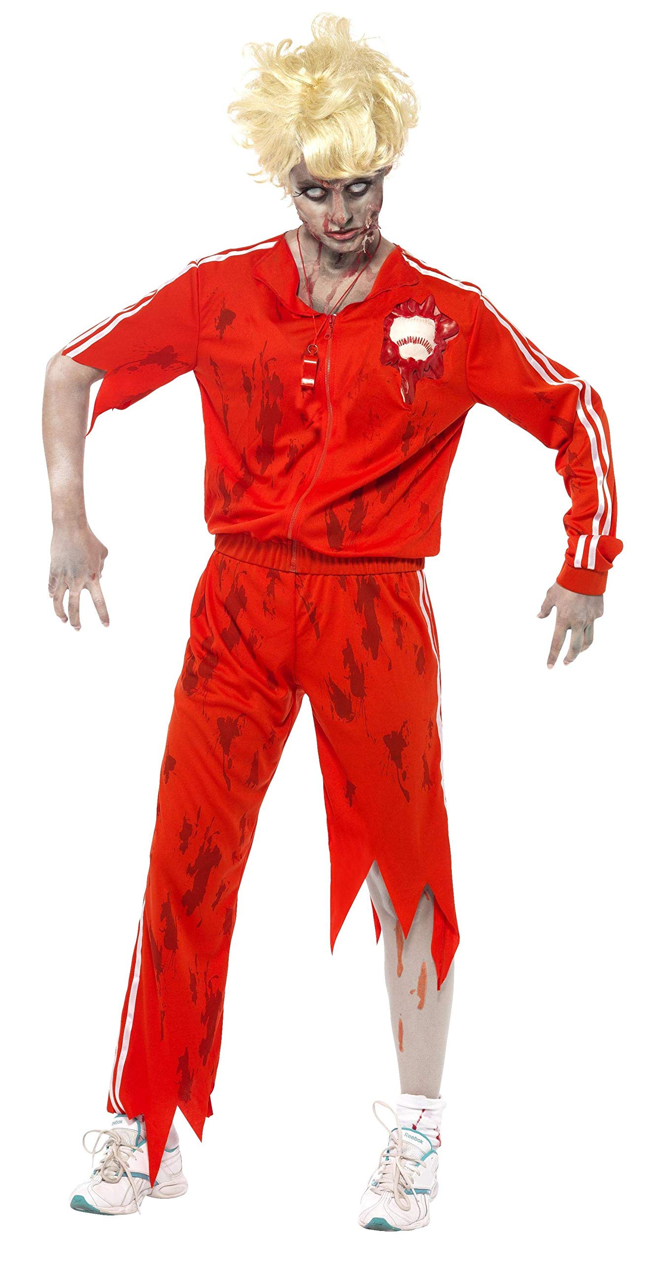 Smiffy's Zombie Sports Teacher Costume for Adults - Halloween Party, Cosplay & Horror Theme Events