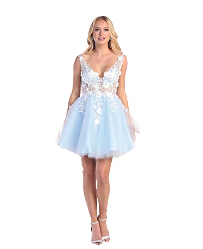 Baby Blue/Ivory