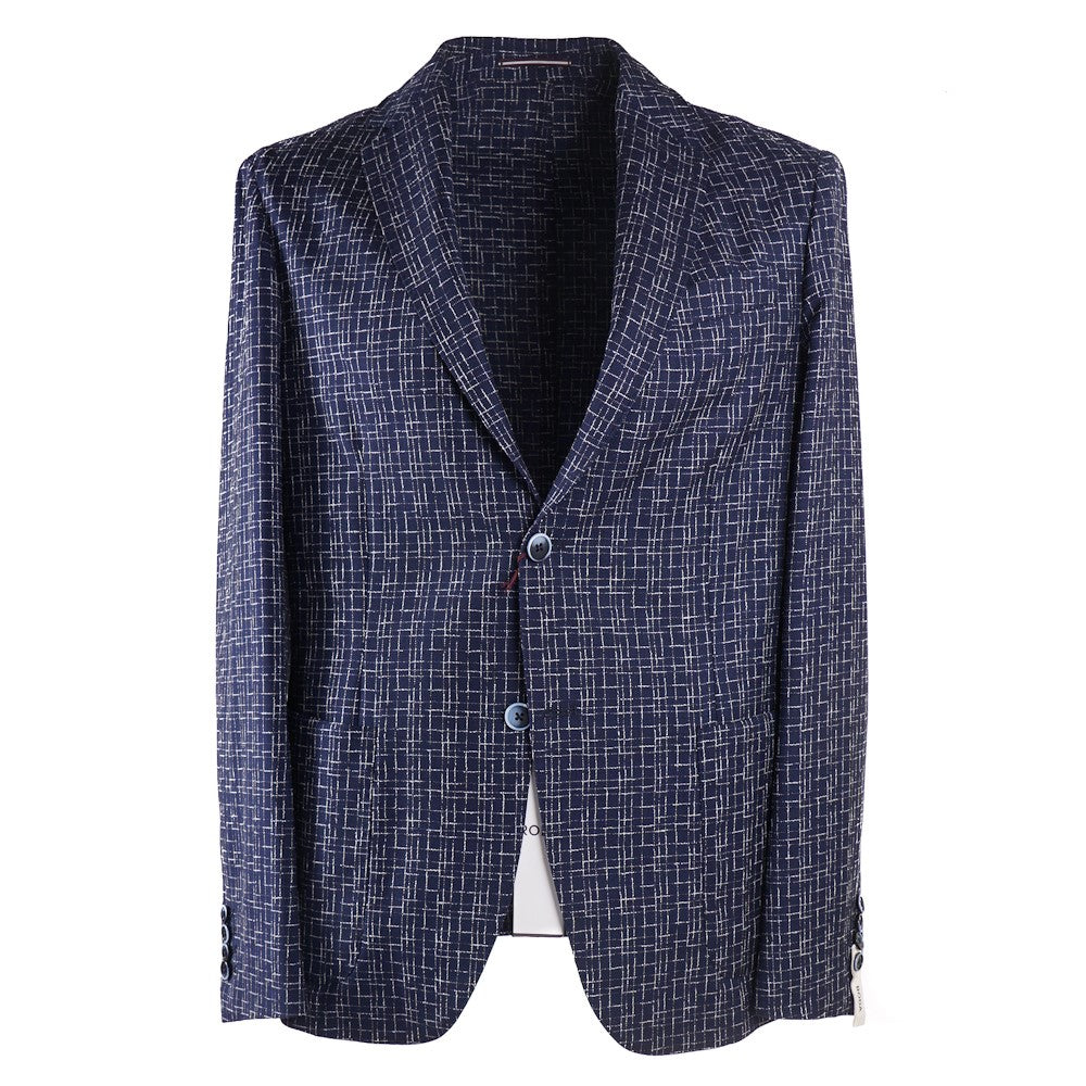 Premium Roda Woven Check Wool and Silk Suit for Men - Elegant Business Attire & Formal Occasions | Perfect for Office, Weddings & Special Events