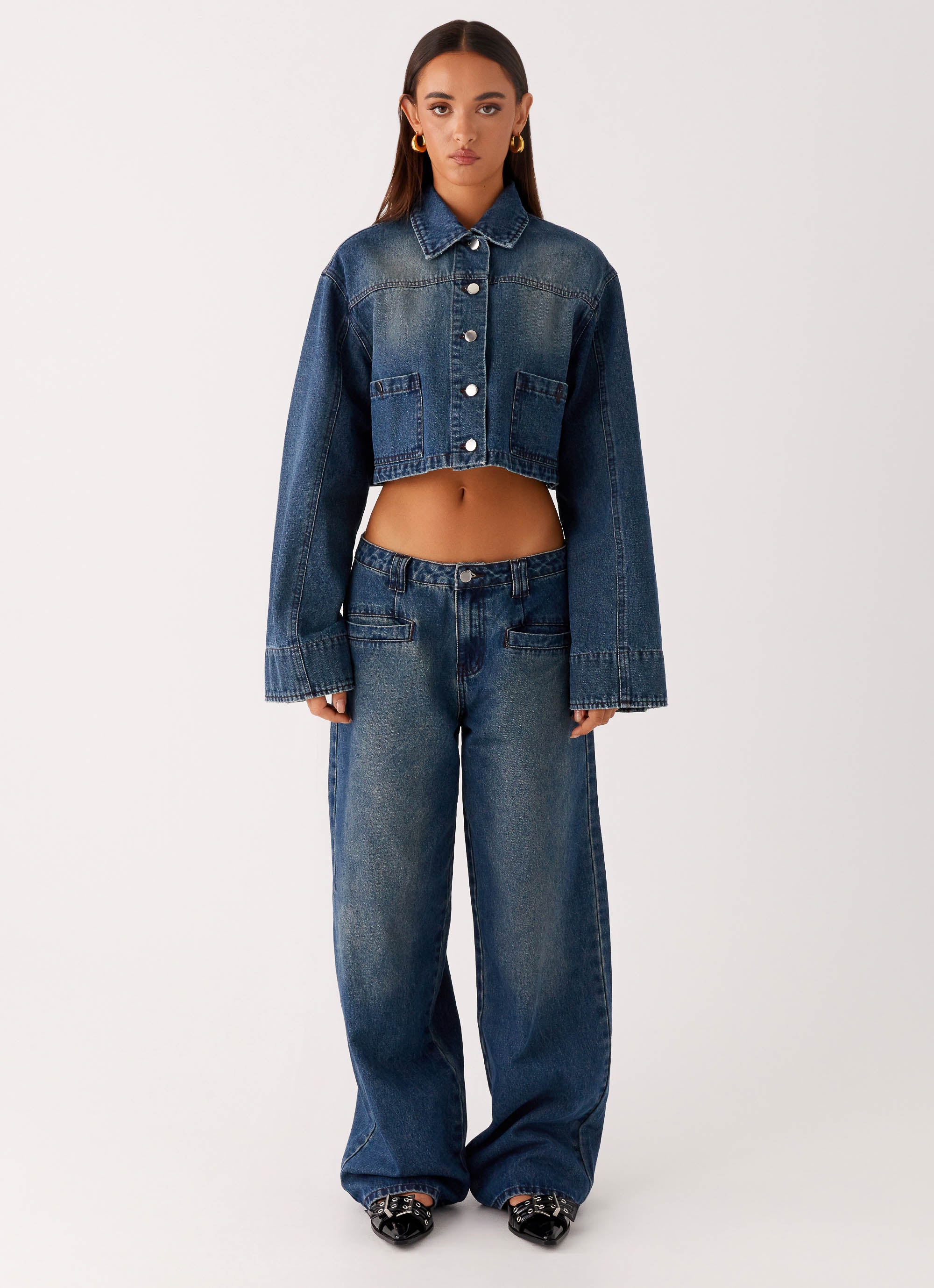 Joan Denim Jeans for Women - Classic Indigo Blue High Waist Skinny Jeans | Comfortable Stretch Denim Pants for Casual Wear, Work & Night Out