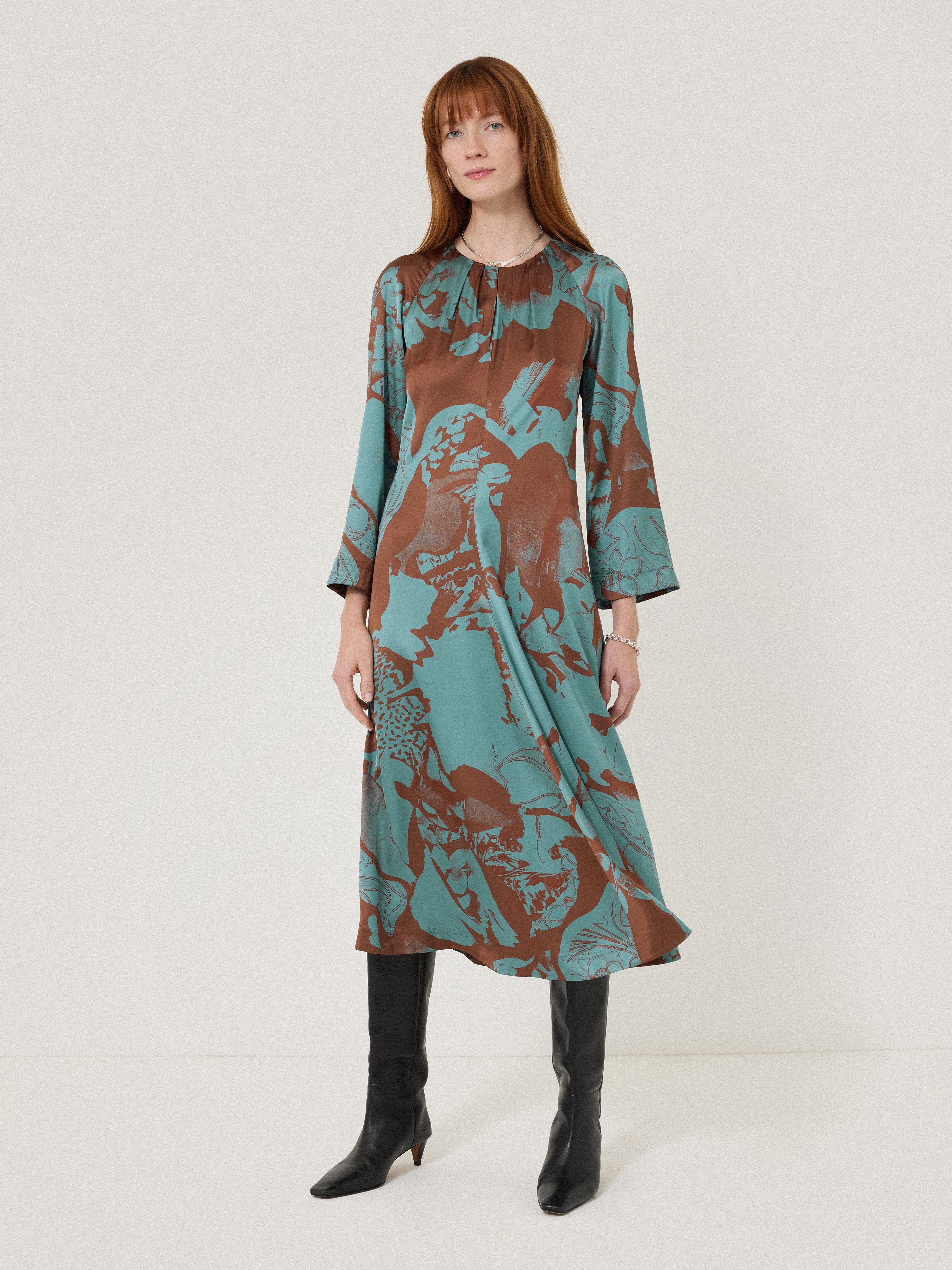 Stylish Blue Collage Stitch Detail Dress for Women - Perfect for Casual Outings, Date Nights & Summer Parties