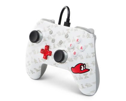 PowerA Wired Controller for Nintendo Switch - Super Mario Odyssey Cappy Edition | Enhanced Gaming Experience for Switch Players | Perfect for Home Entertainment & Multiplayer Gaming