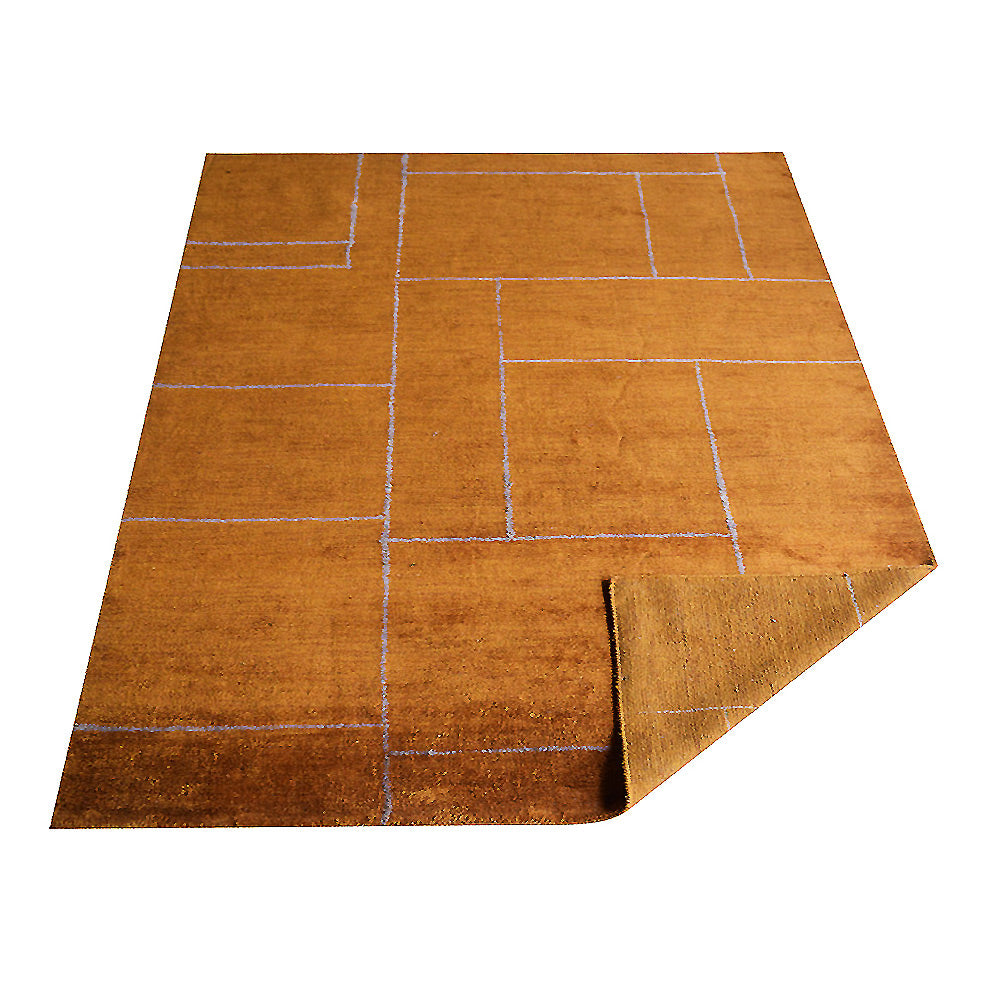 Hand-Knotted Diamond Rug - Premium Handmade Wool Carpet for Living Room, Bedroom & Dining Area - Elegant Home Decor & Floor Covering