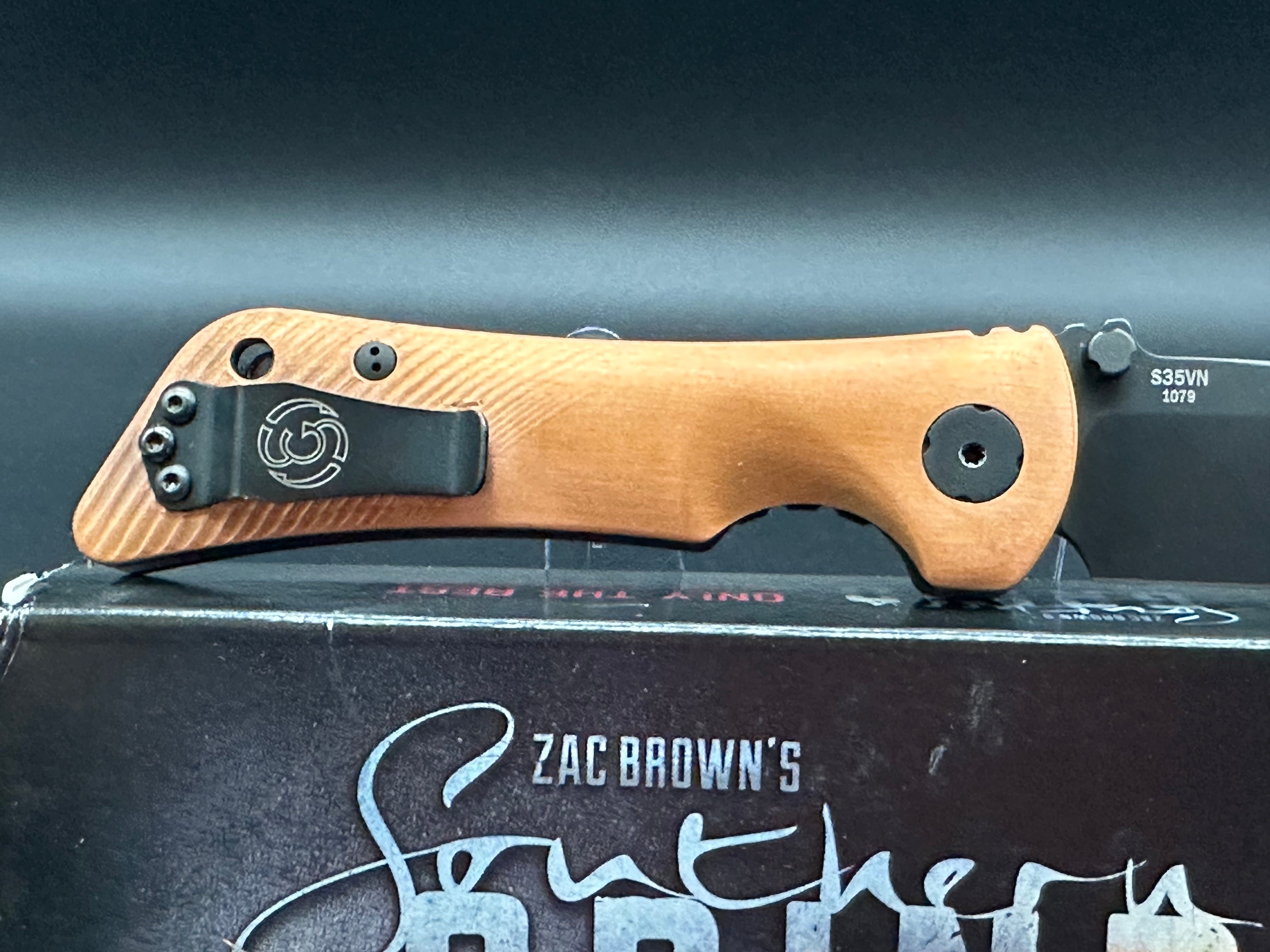 Southern Grind Spider Monkey Black Blade Folding Knife with Copper Handle - EDC, Camping, Survival & Outdoor Activities