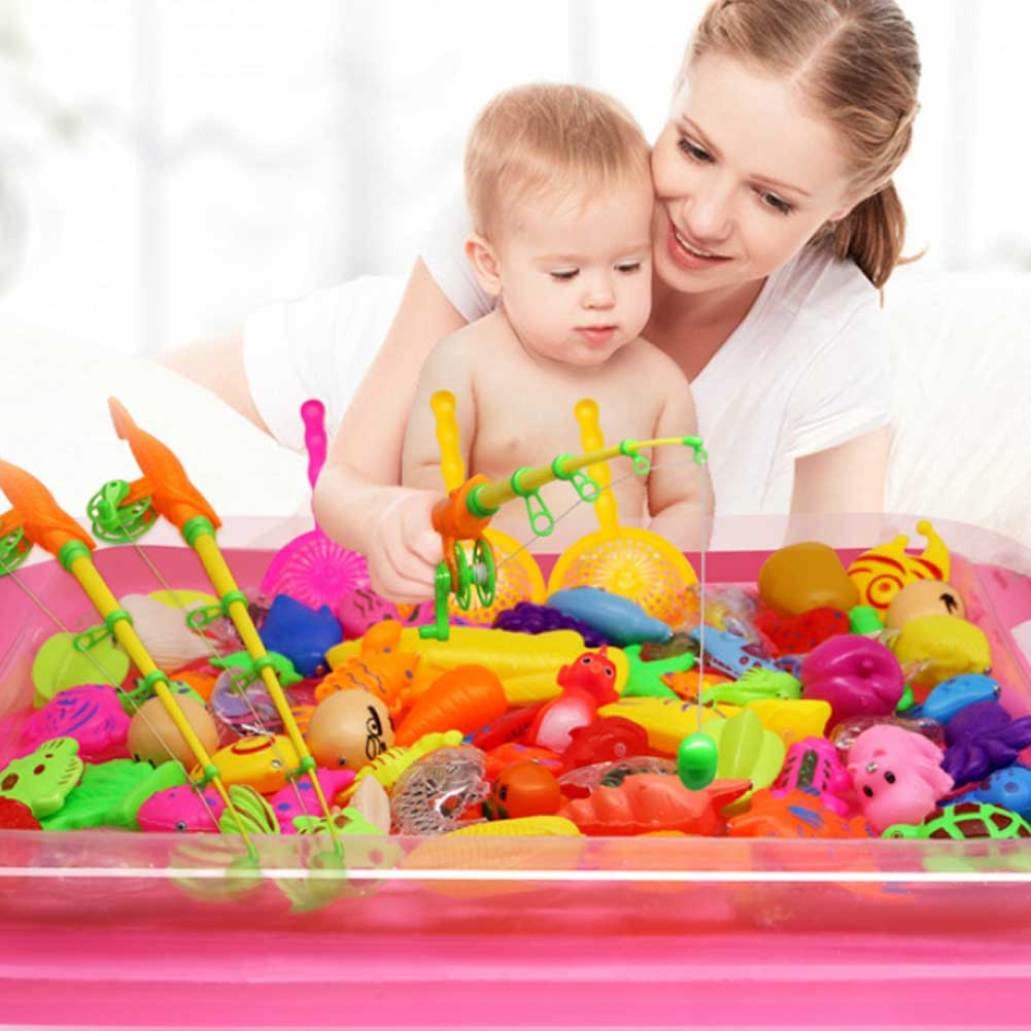 22Pcs Magnetic Bath Toys for Kids - Fun Fishing Game Set with Floating Fish for Water Play & Bathtime Fun | Perfect Toddler Sensory Toys for Indoor & Outdoor Play