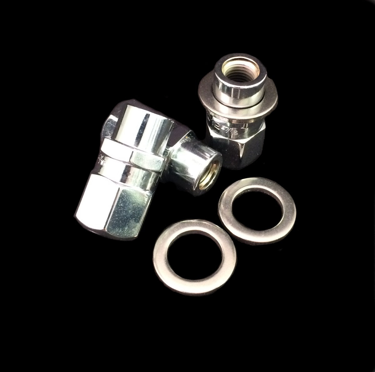 12mm x 1.5 Open End Lug Nut with Washer - 1/2 Inch Shank - Heavy Duty Wheel Nuts for Trucks, SUVs, and Off-Road Vehicles - Perfect for Auto Repair and Tire Changes
