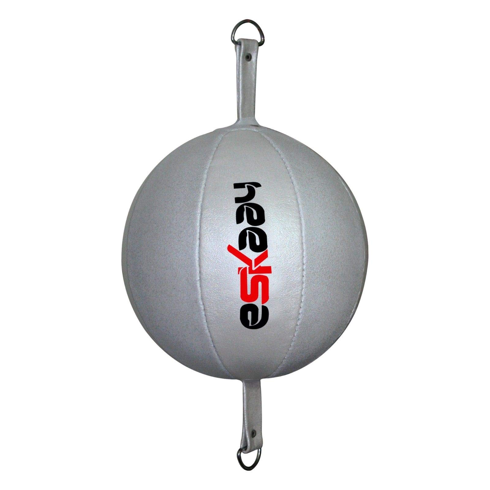 Eskaay Premium Leather Double End Speed Bag for Boxing, MMA & Training - Heavy Duty Punching Bag for Home Gym & Fitness Workouts