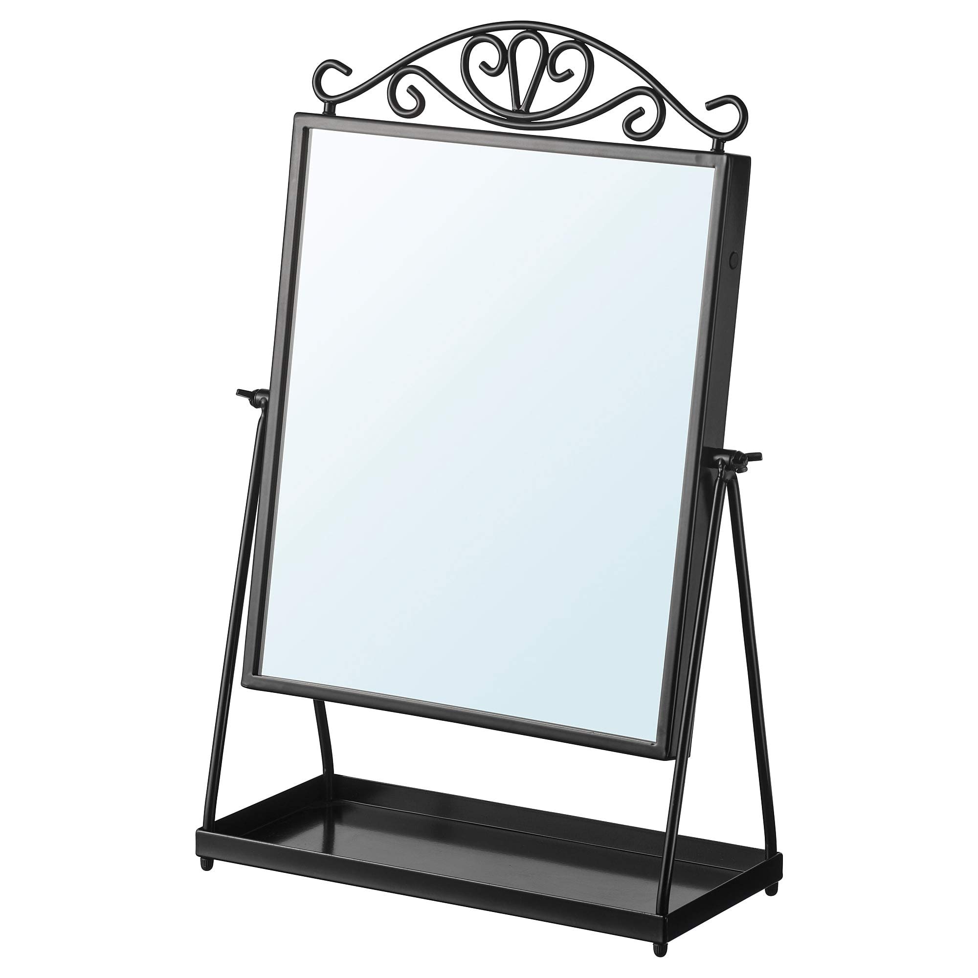 Black Wall Mirror - Modern Frameless Design for Home Decor, Bathroom, Bedroom & Living Room - 002.949.79