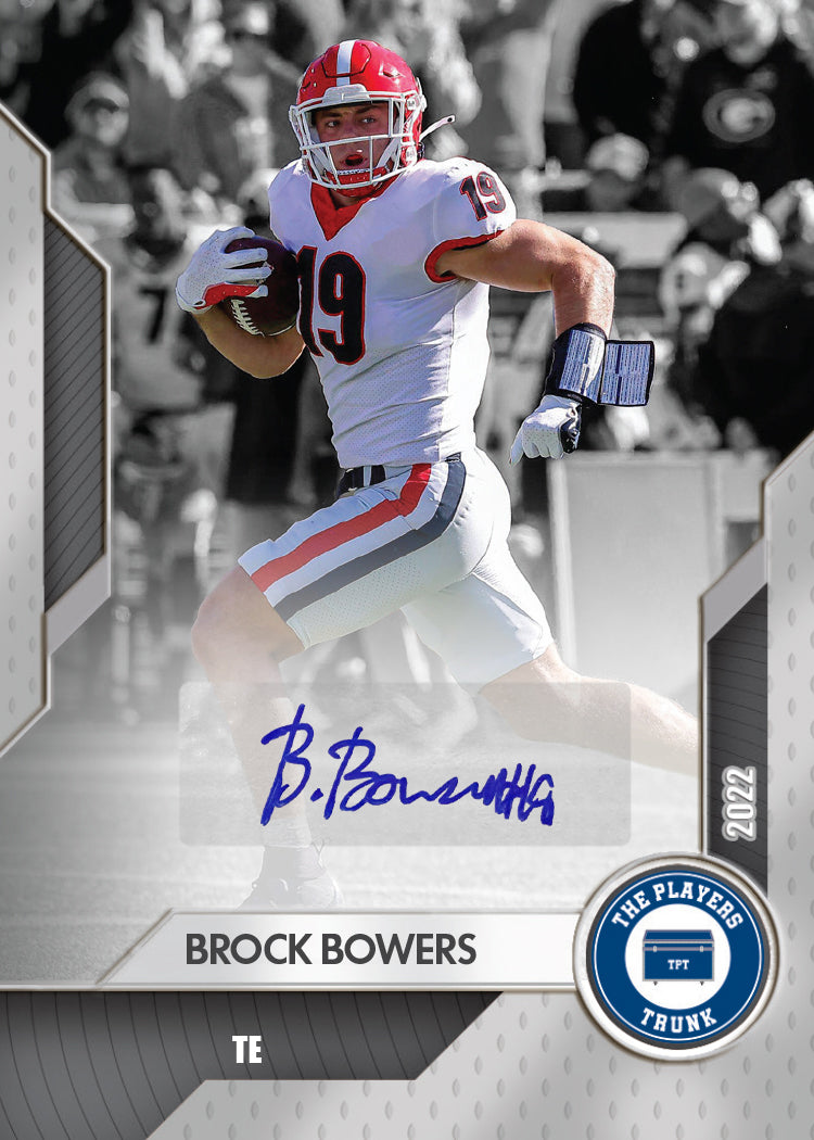 Brock Bowers Autographed 2022 Rookie Football Card - Limited First Edition Silver - Collectible Sports Memorabilia for Fans & Investors - Perfect for Display, Trading, and Gifting