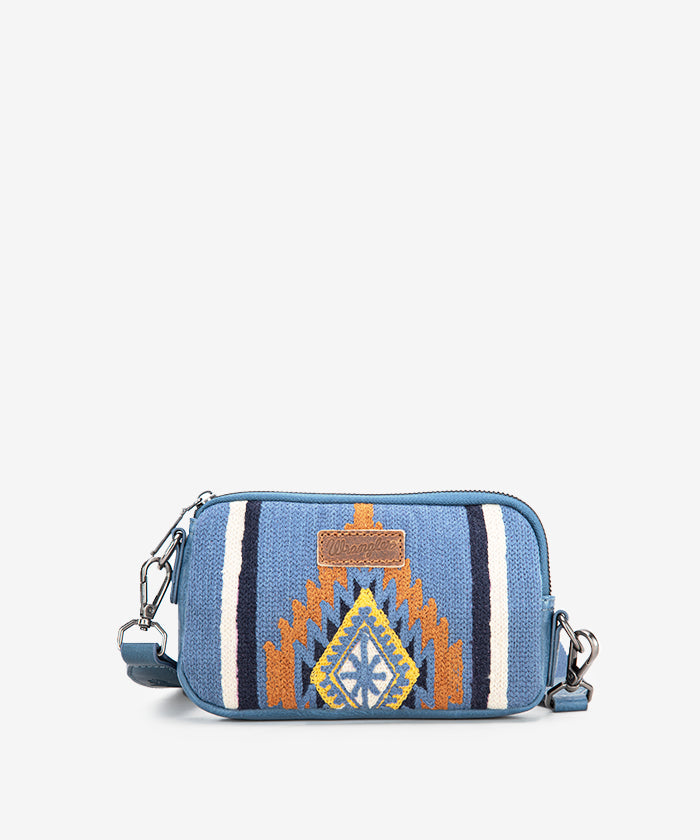 Wrangler Aztec Knitted Trolley Sleeve Duffle Bag - Stylish Travel Duffel with Laptop Compartment | Perfect for Weekend Trips, Gym & Airplane Carry-On