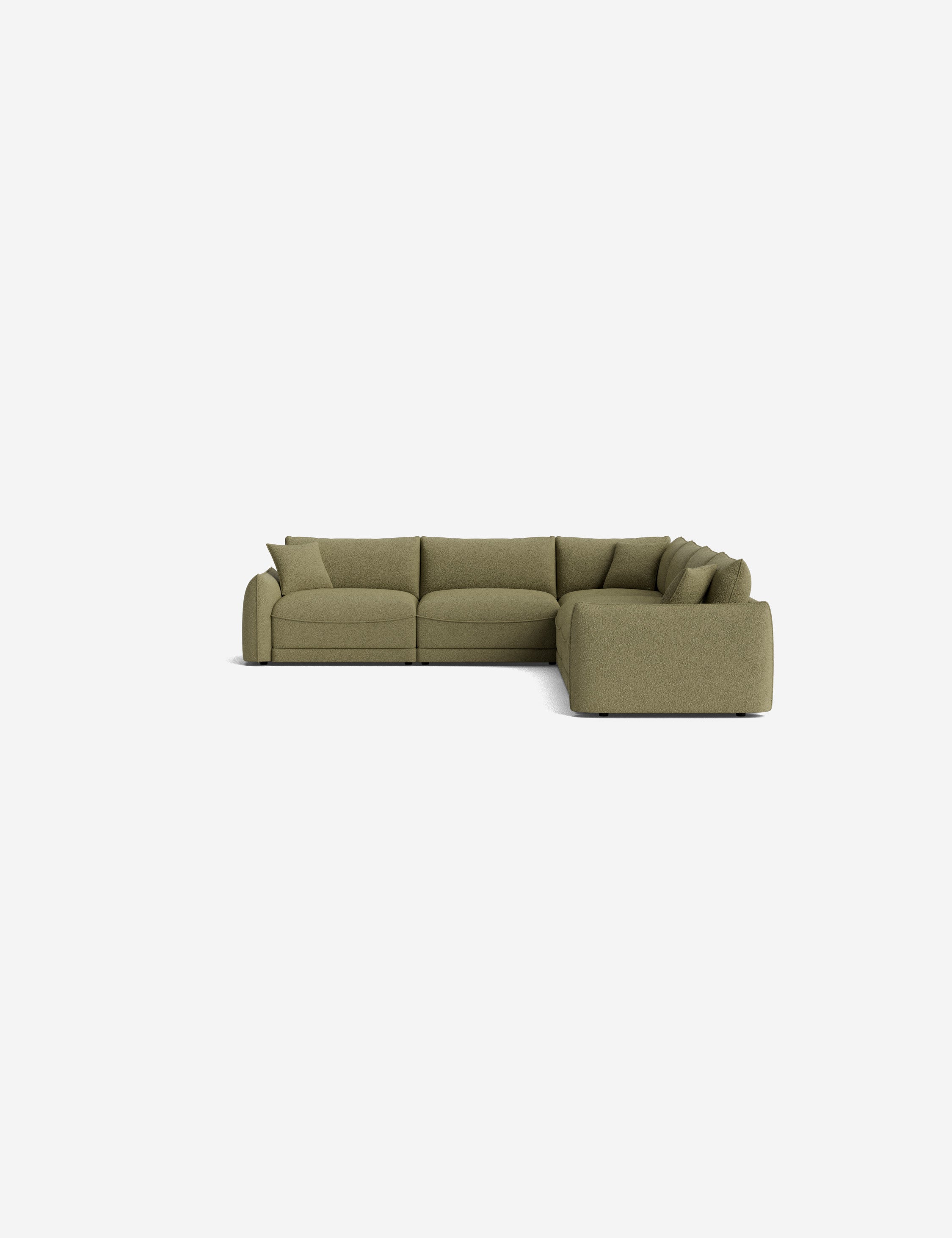 Balmer Modular Corner Sectional Sofa - Modern L-Shaped Couch for Living Room, Home Theater & Lounge Areas | Customizable Configurations