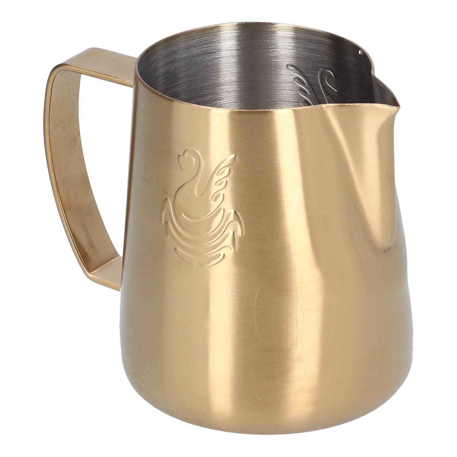 Premium Stainless Steel Milk Frothing Pitcher with Swan Design - Barista Quality Coffee Frother for Latte, Cappuccino & Hot Chocolate - Perfect for Home & Cafe Use