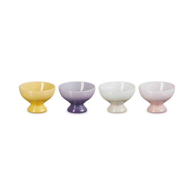 Le Creuset 4-Piece 250ML Ice Cream Cups Set - Durable Stoneware Dessert Bowls for Gelato, Sorbet & Parfaits - Perfect for Home Entertaining & Party Serving