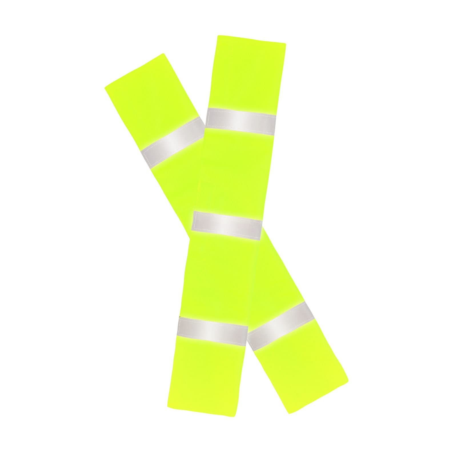 2 Pack High Visibility Reflective Seat Belt Covers - Neon Green & Yellow Safety Belt Protectors for Cars & Trucks (17.7” x 2.7”) | Improve Night Driving Safety & Vehicle Compliance