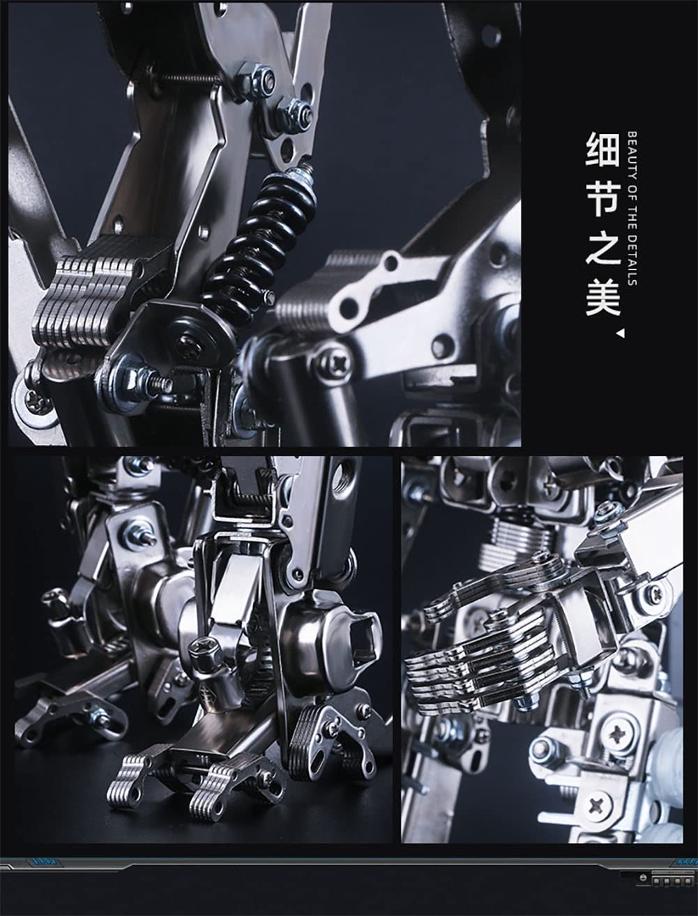 Deformation Toys - Mechanical Party Commander Metal 3D Puzzle Model Kit | DIY Assembly Mobile Phone Stand | Creative STEM Gift for Kids Ages 6+ | Perfect for Birthday Parties, STEM Learning & Home Decor