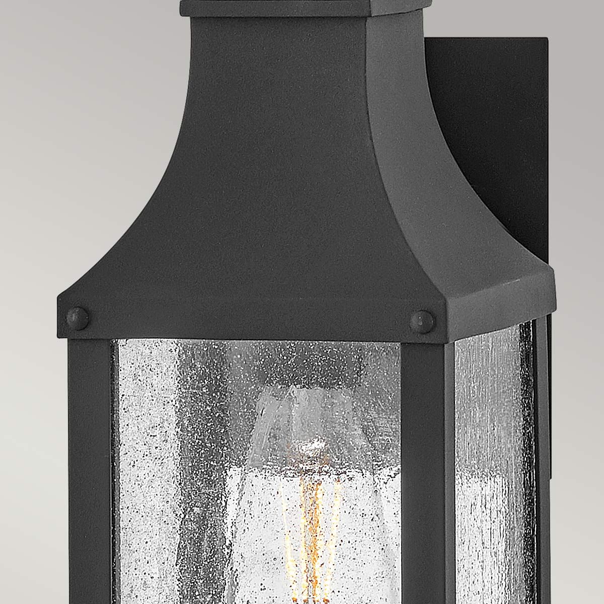Beacon Hill 1/2lt Small/Medium Outdoor Wall Lantern - Museum Black E27 IP44 Waterproof - Perfect for Porch, Garden, and Patio Lighting