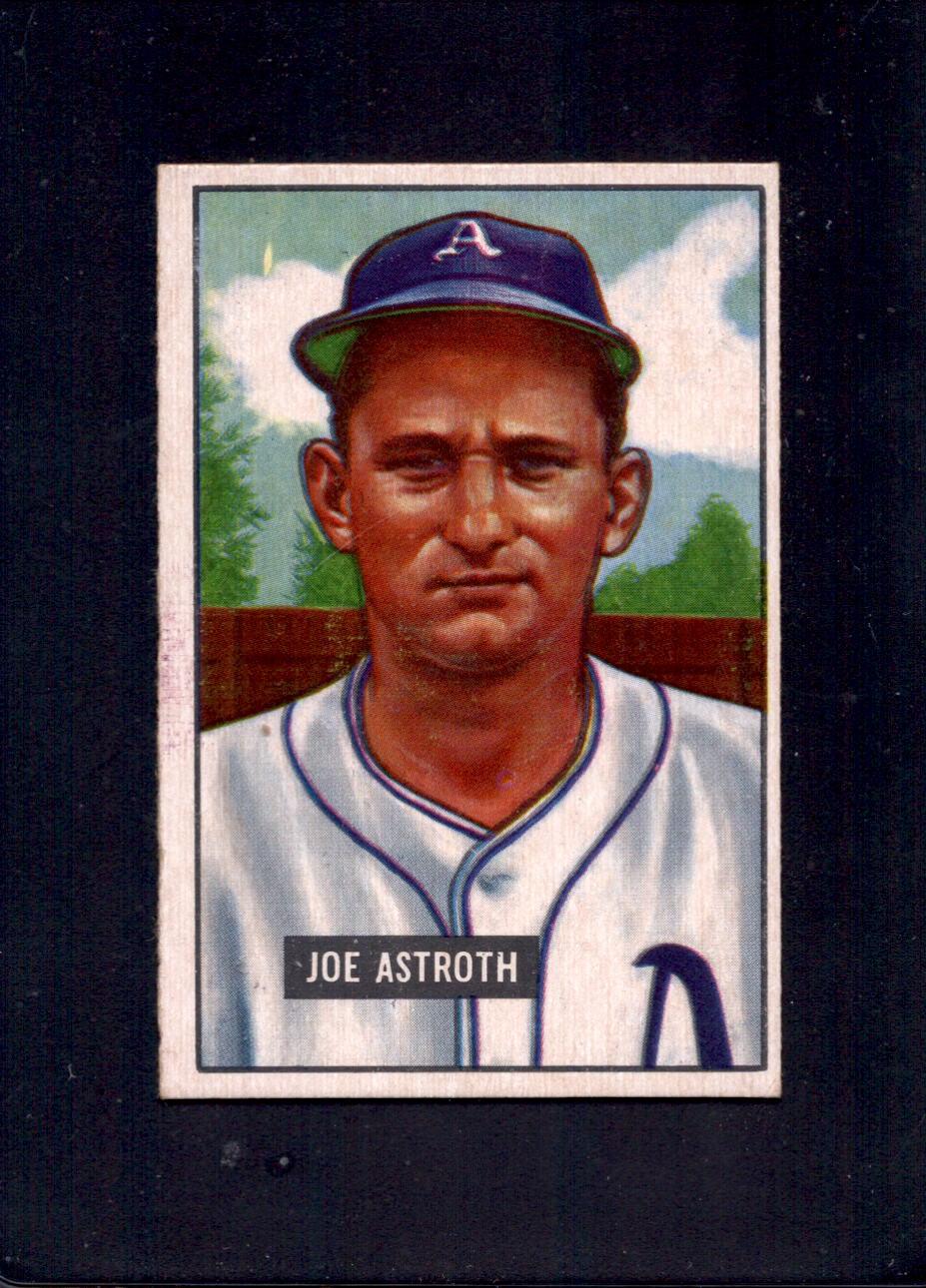 1951 Joe Astroth Bowman #298 Athletics Rookie Baseball Card - Vintage Collectible Sports Memorabilia for Baseball Fans and Card Collectors - Perfect for Display, Gifts, and Investment