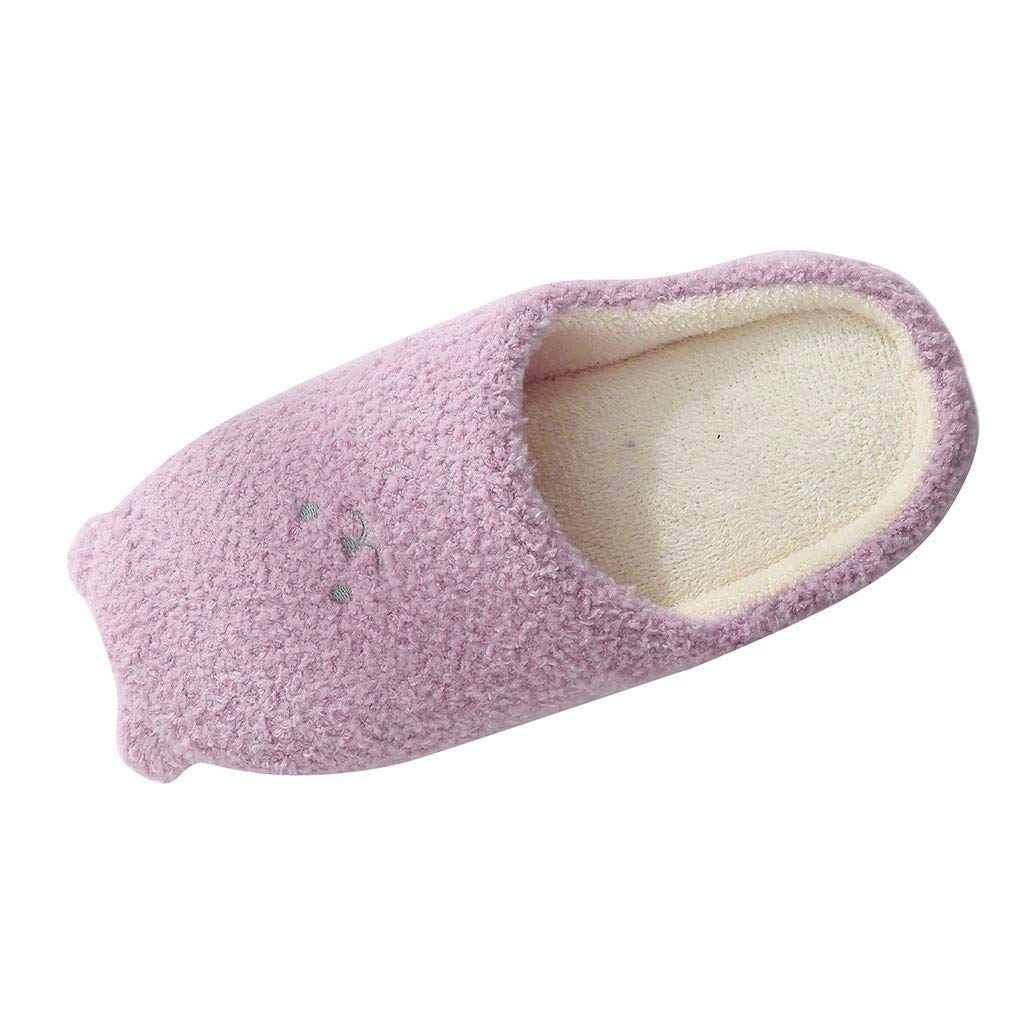 Women's Memory Foam House Slippers - Soft Fluffy Fuzzy Indoor Slippers with Non-Slip Rubber Soles for Women, Cozy Closed-Toe Home Shoes - Perfect for Relaxing at Home, Lounging, and Keeping Feet Warm in Winter