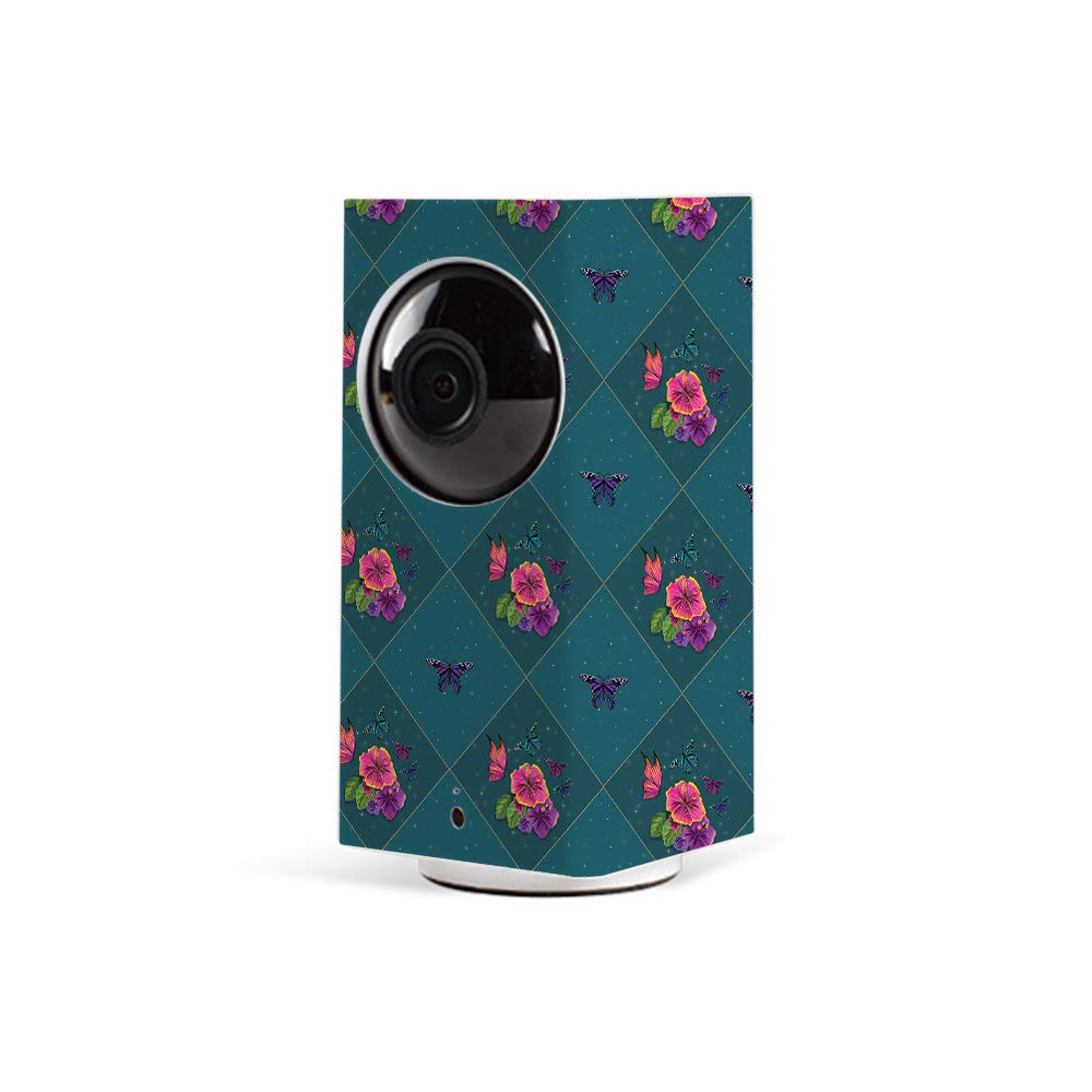 MightySkins Vinyl Decal Wrap Cover for Wyze Cam Pan - Botanical Butterflies Design | Protective & Durable Skin | Easy to Apply & Remove | Made in USA | Perfect for Home Security Camera Customization & Decoration