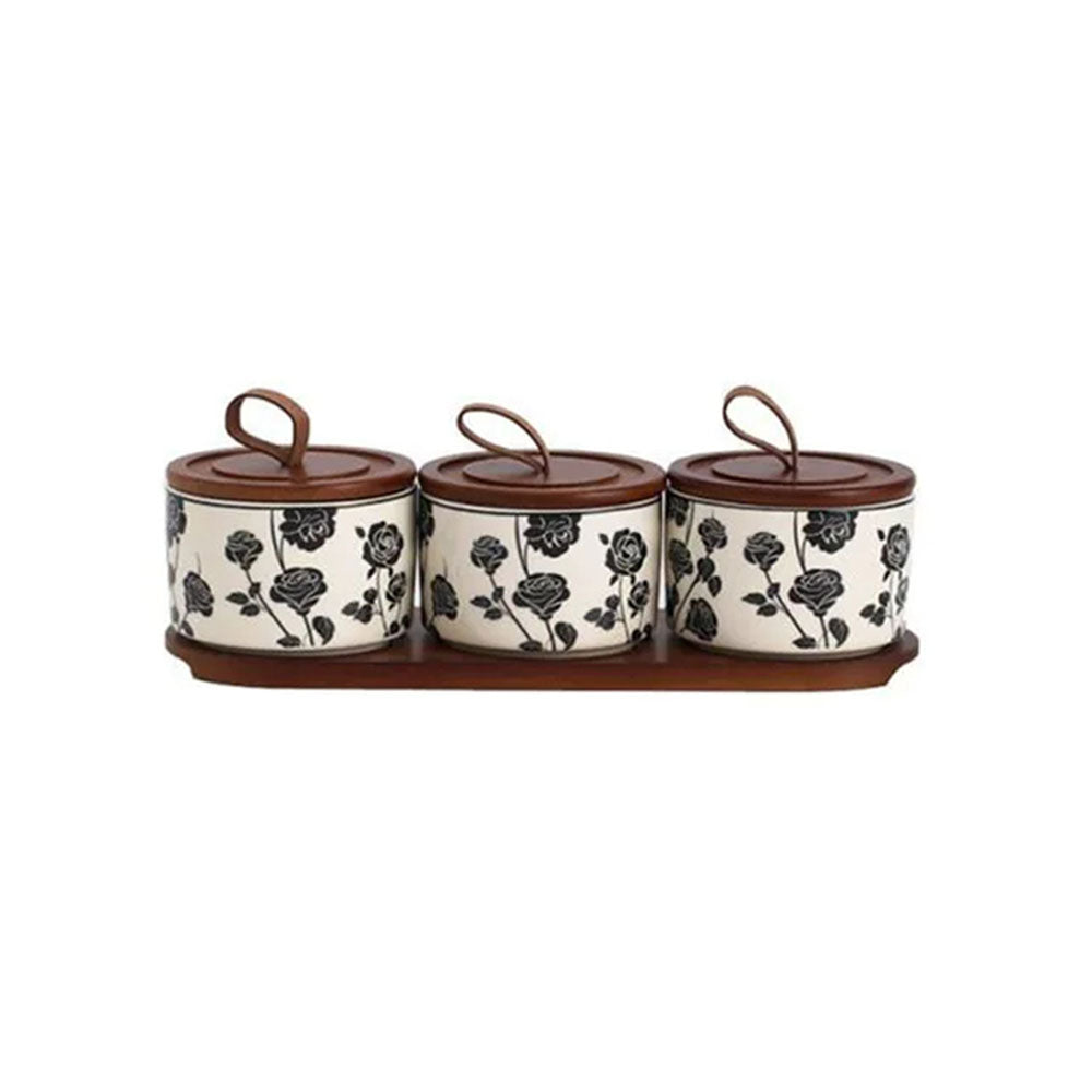 Premium Bordeaux Kitchen Canister Set - Airtight Food Storage Containers for Flour, Sugar, Coffee & Dry Goods | Perfect for Pantry Organization & Countertop Display (3-Piece Set)