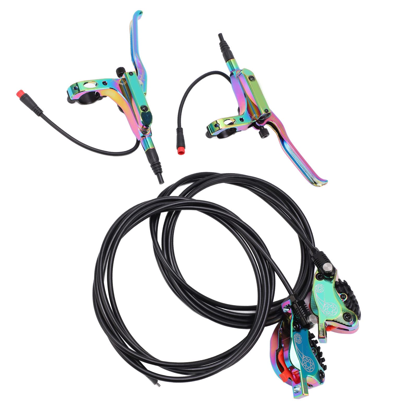 SHYEKYO High-Performance Hydraulic Disc Brake - Oil Pressure Disc Brake with Strong Braking Force & Excellent Heat Dissipation for Electric Bikes, Scooters, and E-Bikes | Ideal for Commuting, Mountain Biking, and Urban Riding