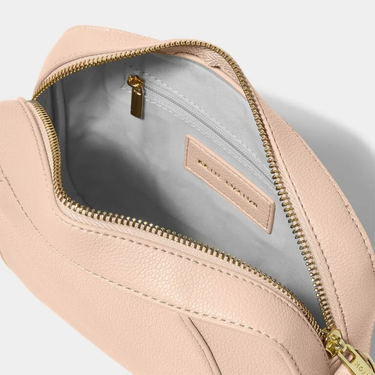 Katie Loxton Hana Crossbody Bag in Nude Pink - Stylish Women's Leather Purse for Everyday Use, Work, and Travel