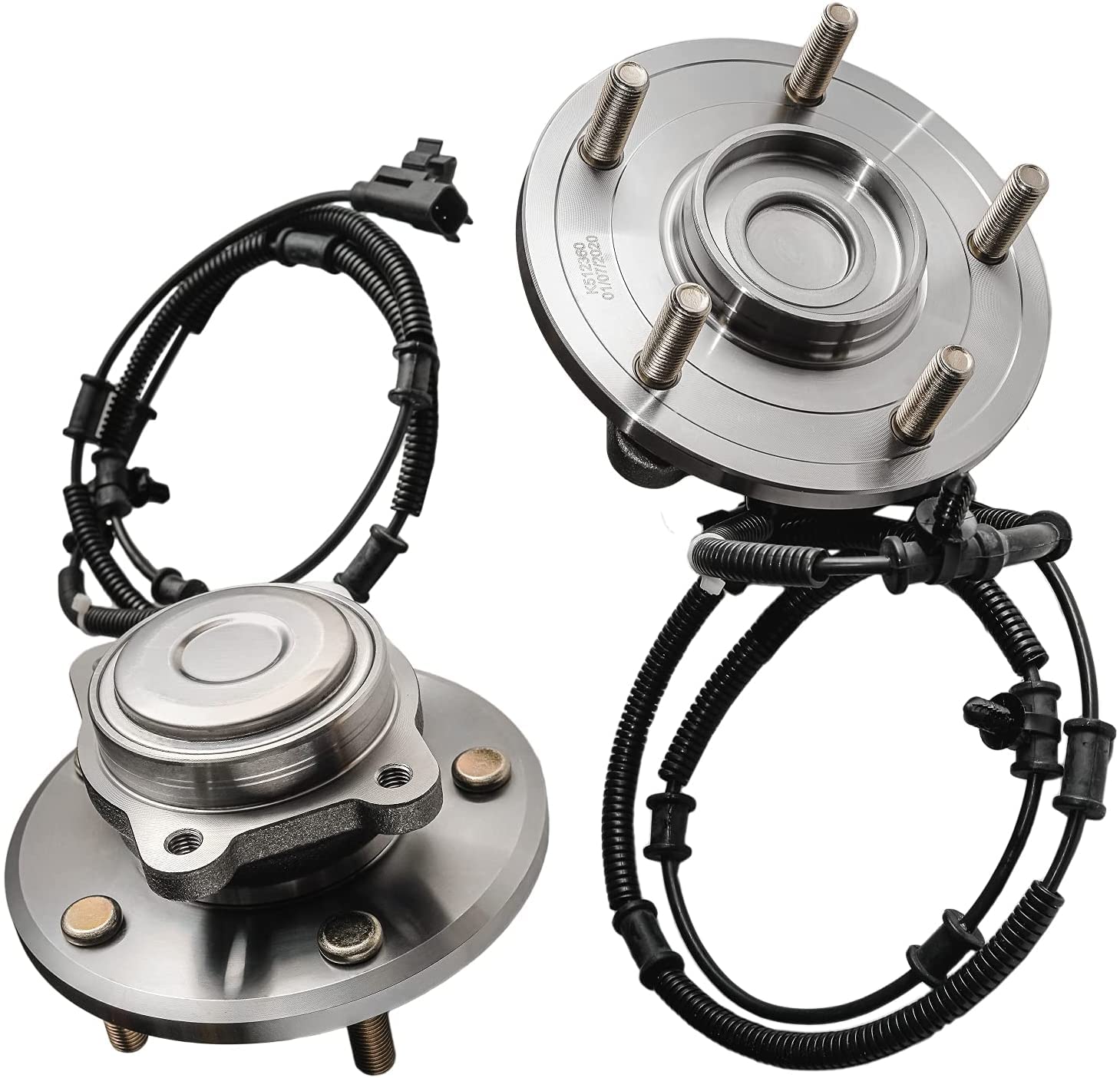 Detroit Axle - 4pc Wheel Bearing Hub Assembly for 2007-2008 Chrysler Pacifica Front & Rear Replacement with ABS | Durable Auto Parts for Smooth Ride & Safe Driving