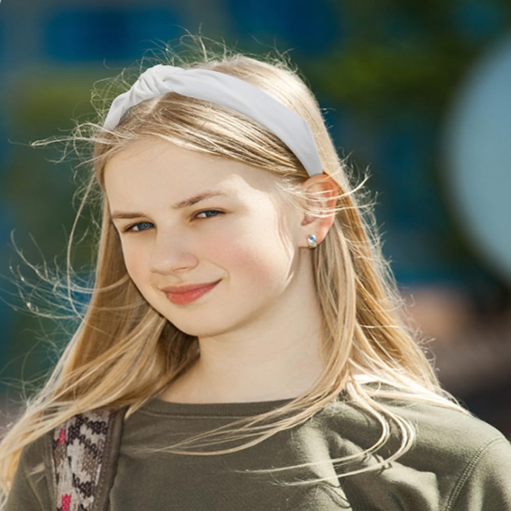 Elegant Knotted Pearl Headbands for Women & Girls - Stylish Wide Knot Non-Slip Hair Accessories | Perfect for Weddings, Parties & Everyday Fashion