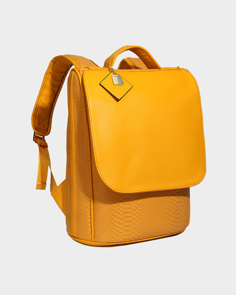 Apollo 1 Kids Backpack for School - Waterproof Mustard Yellow Backpack with Adjustable Straps, Lightweight Durable Bookbag for Boys & Girls - Perfect for Elementary Students, Daycare & Travel