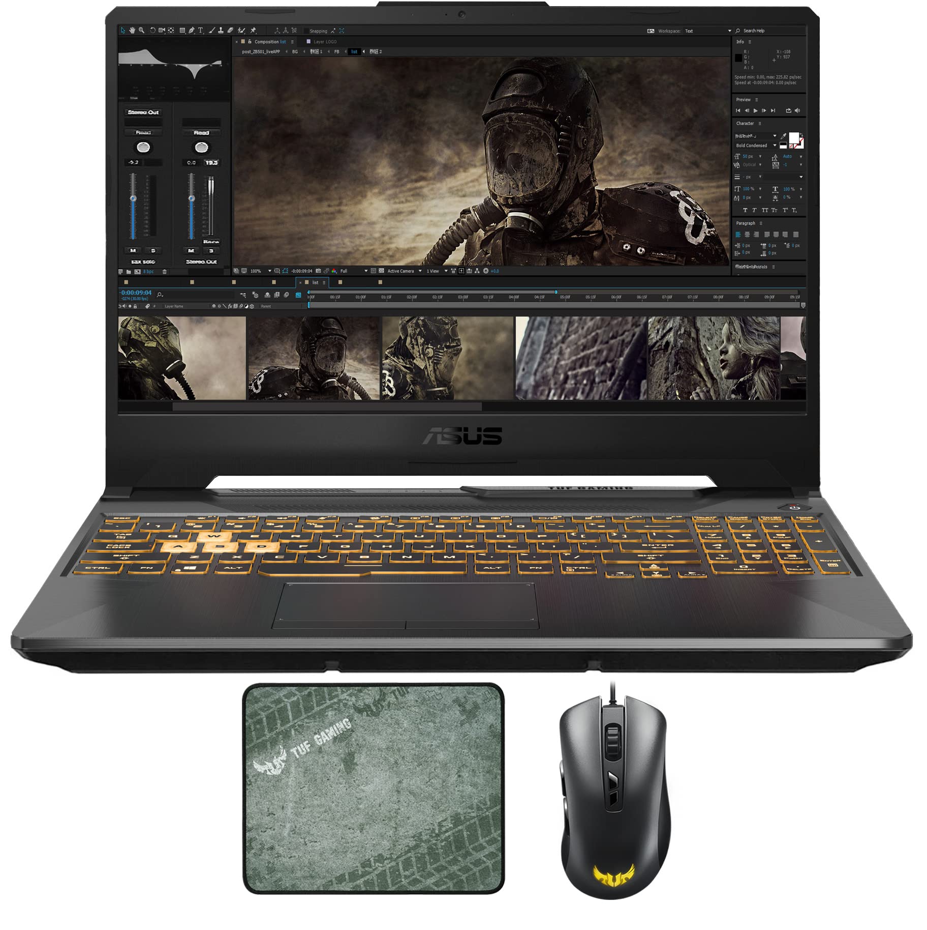 ASUS TUF F15 Gaming Laptop - Intel Core i5-10300H, 8GB RAM, 2TB SSD, NVIDIA GTX 1650, 15.6