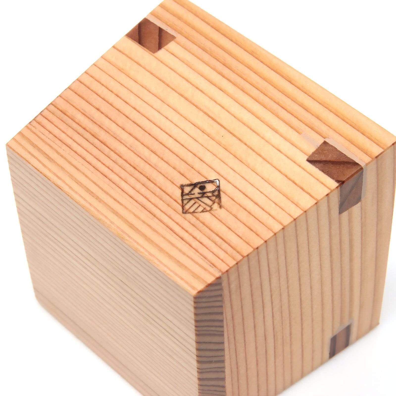 Handcrafted Japanese Cedar Masu Box Sake Cup - Miranda Style Omoeraku for Traditional Japanese Tea Ceremony & Sake Tasting | Perfect for Gift, Home Decor, and Cultural Events