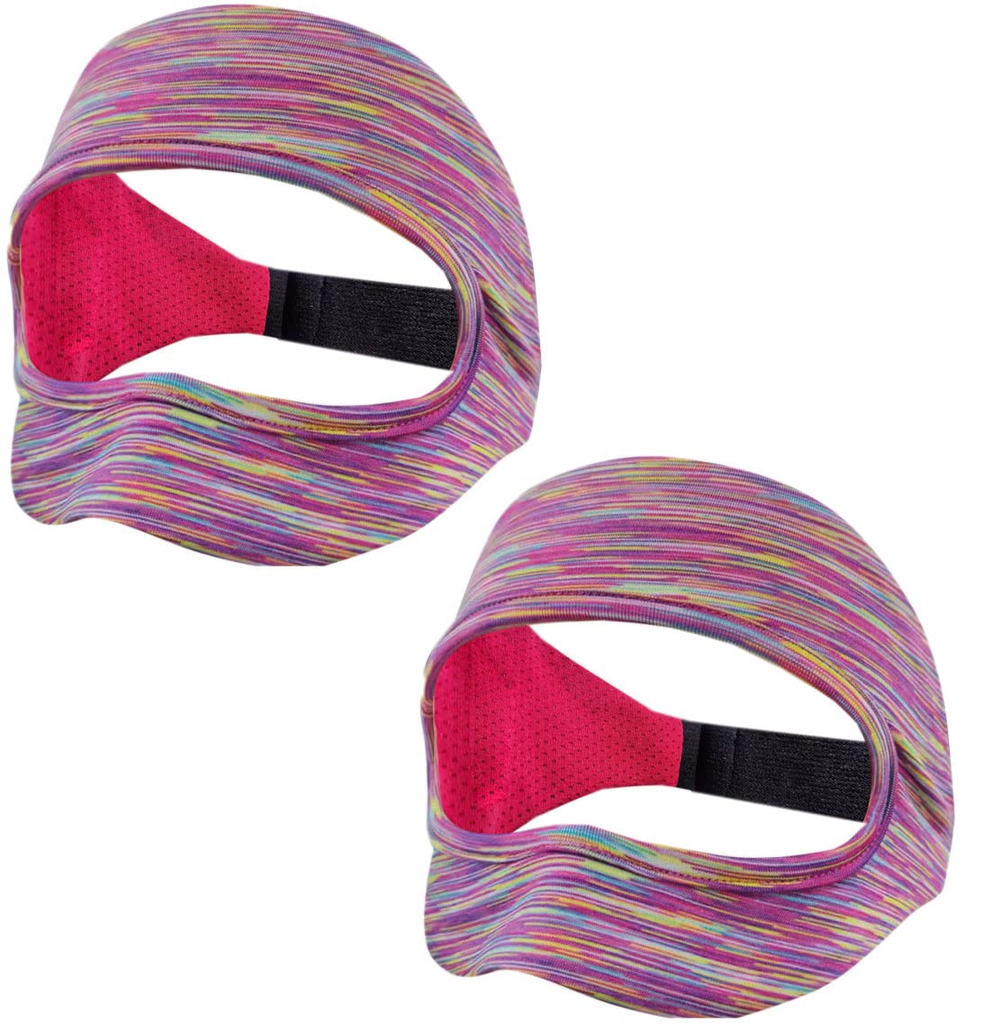 Adjustable & Washable VR Headset Face Mask Cover for Oculus Quest 2, Rift S - Comfortable & Hygienic Virtual Reality Accessories for Gaming, Horror & Paranormal Experiences (2-Pack)