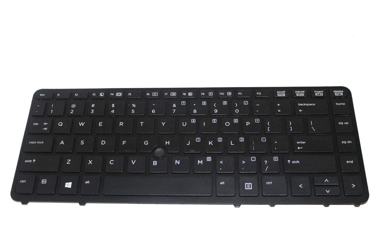 Original HP EliteBook 840 Keyboard 736658-001 Replacement - Genuine Laptop Keyboard for HP EliteBook 840 G1/G2/G3/G4/G5/G6 - Perfect for Office Work, Business Travel & Remote Working