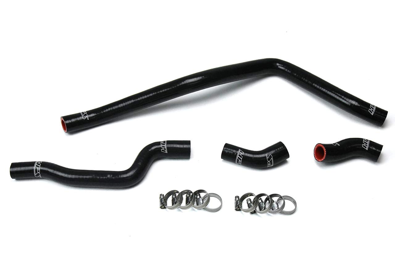 HPS 57-1615-BLK Black Radiator Hose Coolant Kit - High Performance Cooling System Replacement for Cars, Trucks & SUVs - Perfect for Engine Maintenance & Overheating Prevention