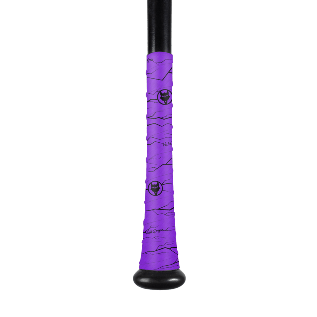 Premium Pulse Purple Bat Grip Tape with Black Accents - Non-Slip Baseball Bat Handle Grip for Enhanced Control - Perfect for Baseball, Softball, and Training Practice