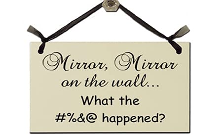 Wrapped In A Cloud Mirror - Decorative Wall Sign S-156-W for Home Decor, Bedroom & Living Room