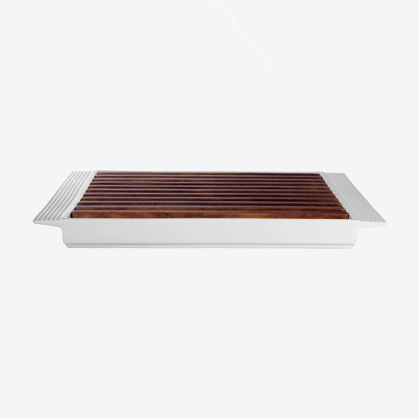 ASA Germany Premium Wooden Bread Cutting Board - Non-Slip Kitchen Chopping Board for Slicing Bread, Cheese & Fruits - Perfect for Home Baking & Meal Prep