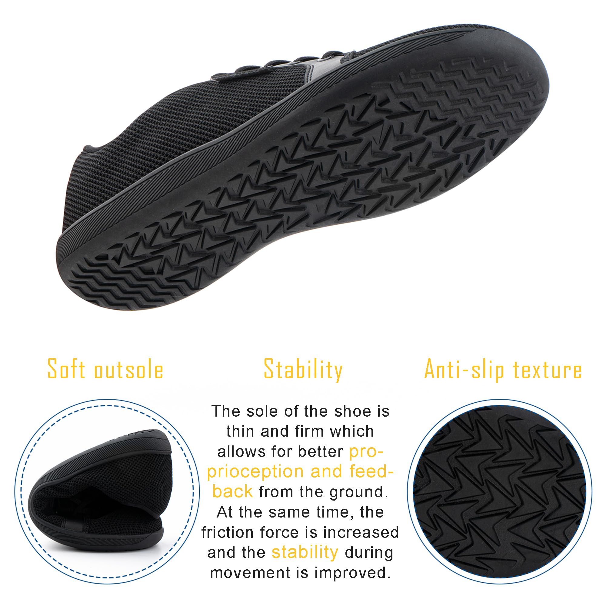 Hitmars Barefoot Shoes for Men & Women - Wide Toe Box, Zero Drop Sole - Sizes 36-47 (EU) | Perfect for Running, Hiking & Natural Foot Movement