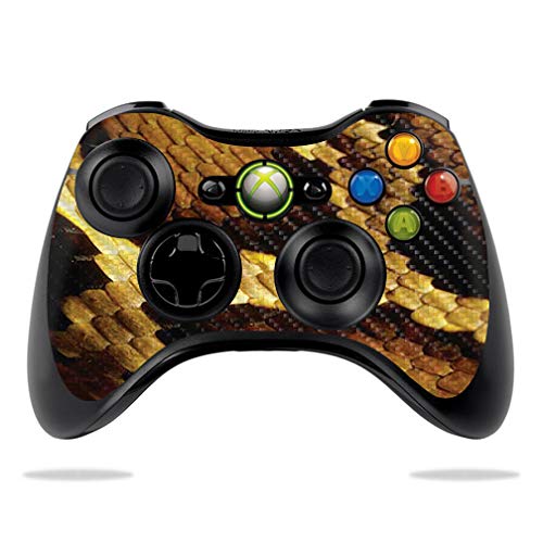 Premium Carbon Fiber Skin for Microsoft Xbox 360 Controller - Python Design | Protective & Durable Textured Cover | Easy to Apply & Remove | Made in USA | Perfect for Gaming, Protection & Customization