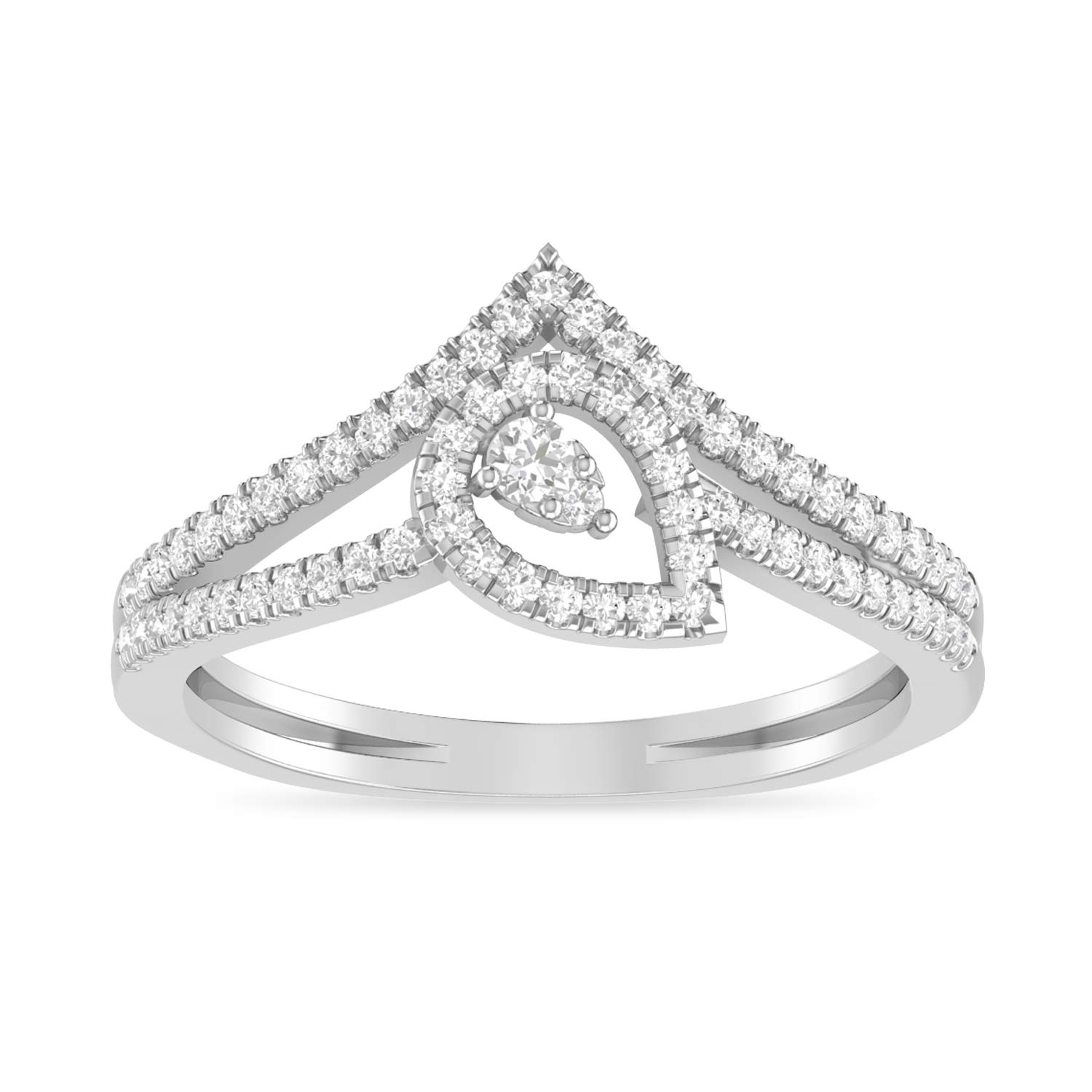 Elegant White Gold Solitaire Ring for Women | PC Jeweller | Perfect for Engagement, Wedding & Anniversary Gifts