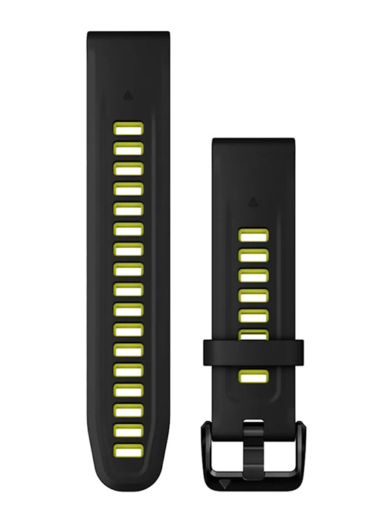 Garmin QuickFit 20 Silicone Two-Tone Watch Band - Compatible with Garmin Smartwatches - Perfect for Running, Swimming & Everyday Wear