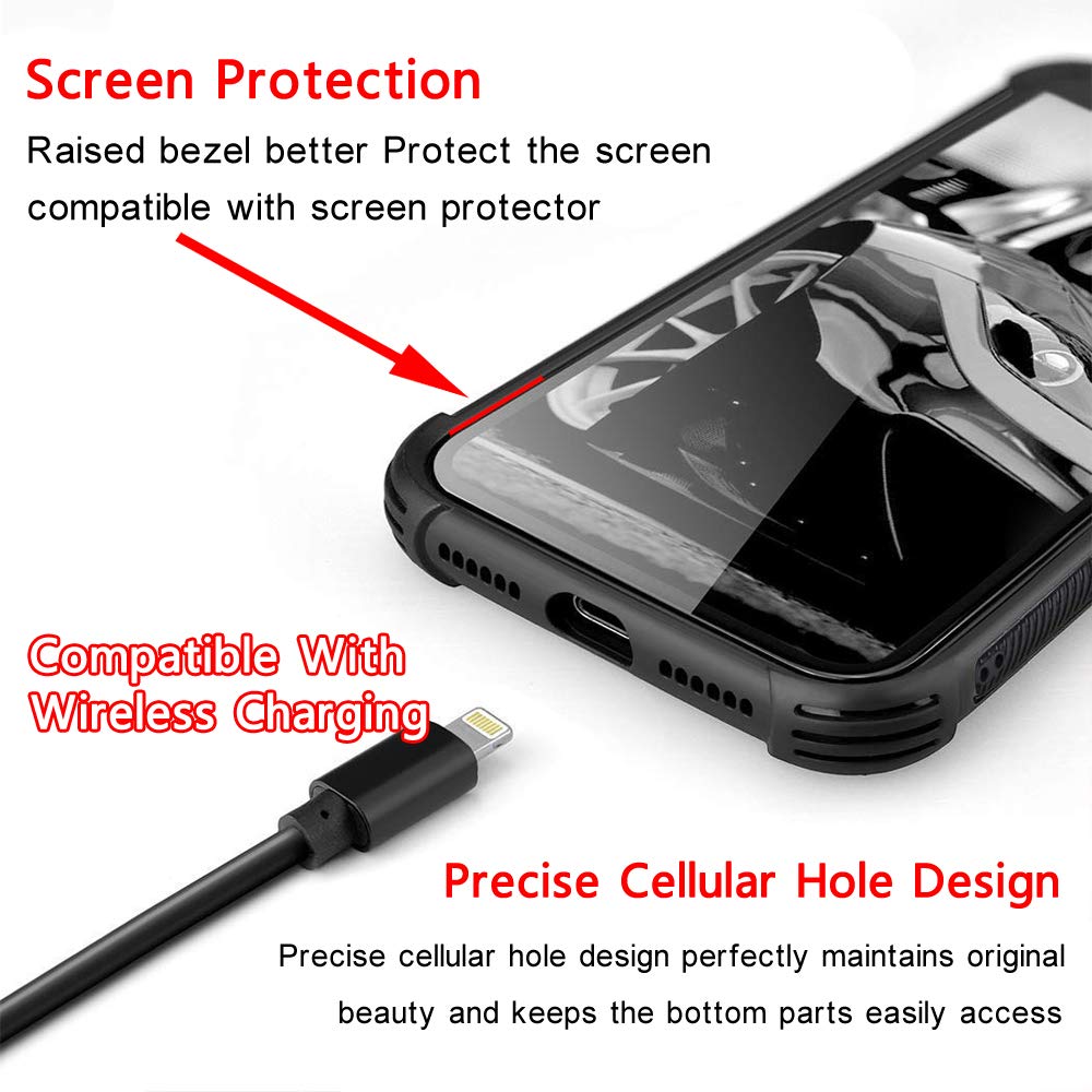 Shockproof iPhone Xs Max Case with Tempered Glass Back & Soft Silicone TPU - Red Lip Bite Bullet Design | Slim Protective Cover for iPhone Xs Max (2018) | Perfect for Daily Use, Travel & Outdoor Activities