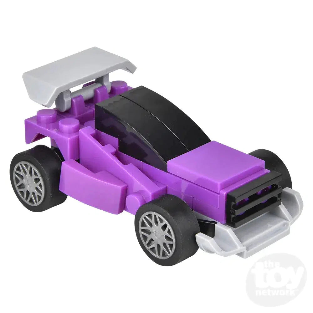 2.75 Inch Pull Back Race Car Toy - Mystery Egg Building Block Set for Kids - Fun DIY Race Track Play for Boys & Girls - Perfect for Birthday Gifts & Party Favors