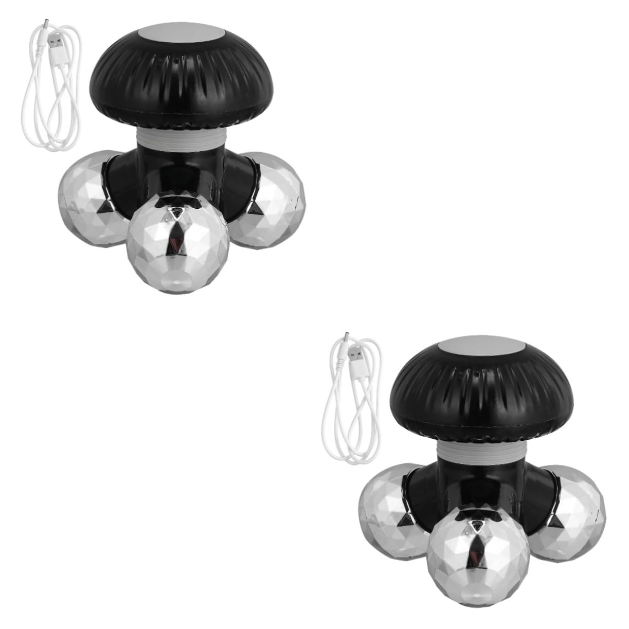 Beaupretty 2 Pack Electric Massager - Ergonomic Shoulder, Back, Neck & Foot Massager with Acupuncture Nodes, Battery Powered for Pain Relief - Perfect for Home, Office & Travel Use